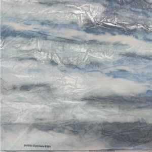 SkyDyes Mickey Lawler Fabric 2003 Shimmery Metallic Blues Silver 3yds 108x44"